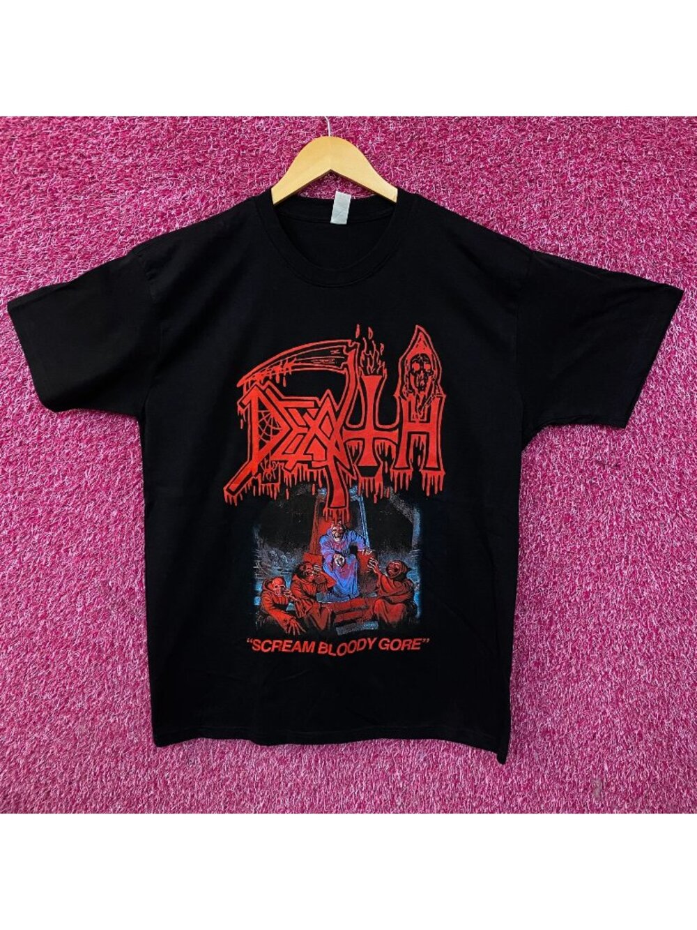 Death "Scream Bloody Gore" Death Metal Band T-Shirt Large